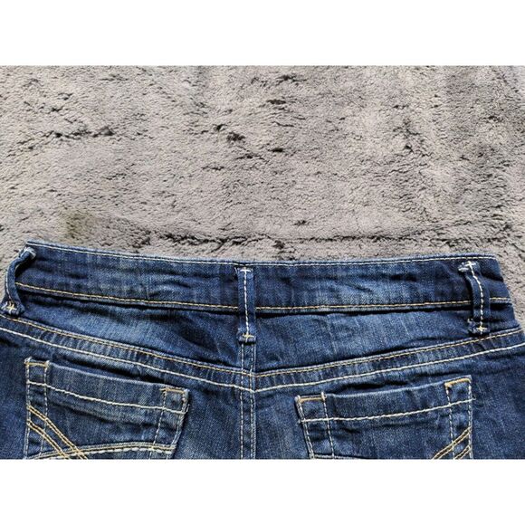 Aeropostale Cut Off Women's Shorts Size 3/4 Dark Wash - Picture 9 of 11